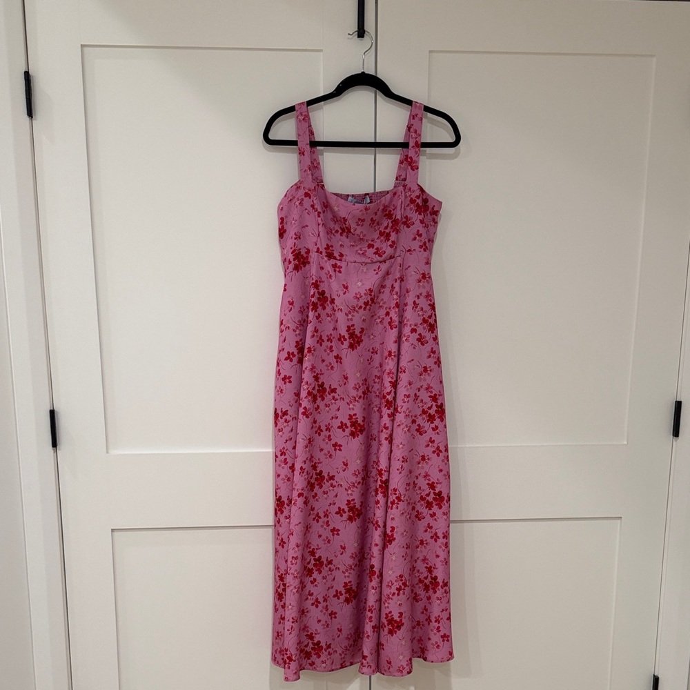Hill House Pink Floral Maxi Dress